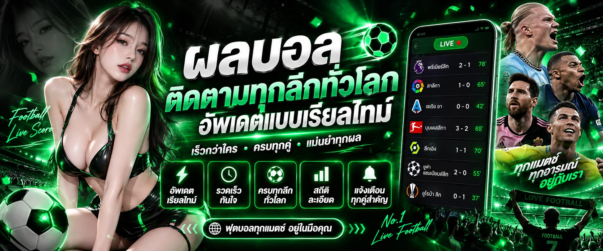 หน้าผลบอลสด HYENA888 อัปเดตเรียลไทม์ทุกลีก